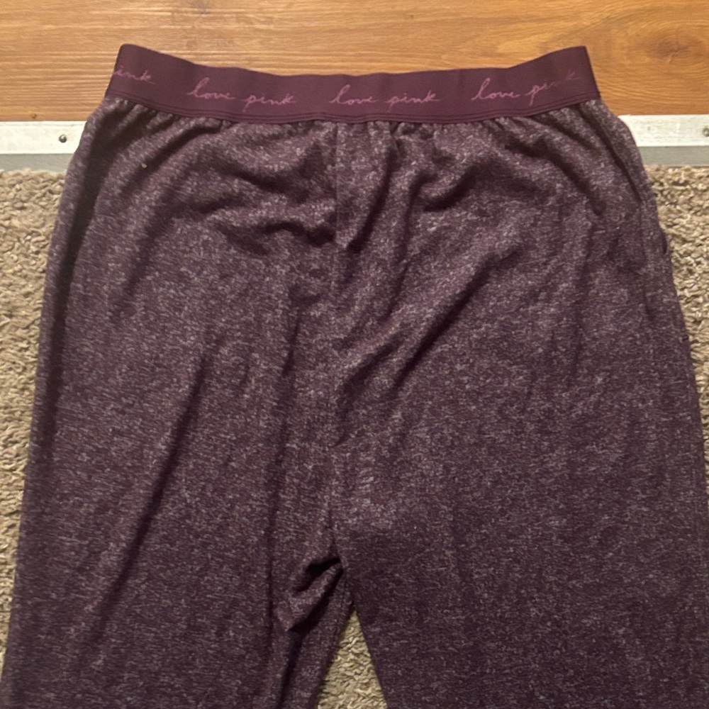 Victoria’s secret PINK NWT Woman’s Md Purple Joggers Lounge Pants - Picture 9 of 10